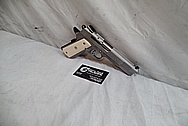 S&W Springfield 1911 Stainless Steel Gun / Pistol BEFORE Chrome-Like Metal Polishing - Stainless Steel Polishing