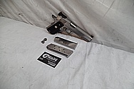 Colt Gold Cup Trophy .45 Auto 1911 Stainless Steel Gun / Pistol BEFORE Chrome-Like Metal Polishing - Stainless Steel Polishing