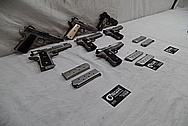 1911 Frame Stainless Steel Guns / Pistols BEFORE Chrome-Like Metal Polishing - Stainless Steel Polishing