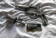 Smith & Wesson (S&W 500) 500 Stainless Steel Gun Frame, Cylinder and Barrel BEFORE Chrome-Like Metal Polishing and Buffing Services