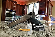 Desert Eagle 50 Caliber Pistol Stainless Steel Gun BEFORE Chrome-Like Metal Polishing and Buffing Services / Restoration Services - Steel Polishing Services - Gun Polishing Services 