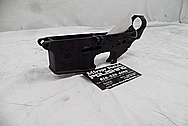 Spikes Tactical AR-15 Lower Gun Receiver BEFORE Chrome-Like Metal Polishing and Buffing Services - Aluminum Polishing - Gun Polishing