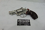 Smith & Wesson S&W Stainless Steel .357 Magnum Revolver BEFORE Chrome-Like Metal Polishing and Buffing Services - Stainless Steel Polishing - Gun Polishing