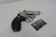 Smith & Wesson S&W Stainless Steel .357 Magnum Revolver BEFORE Chrome-Like Metal Polishing and Buffing Services - Stainless Steel Polishing - Gun Polishing