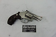 Smith & Wesson S&W Stainless Steel .357 Magnum Revolver BEFORE Chrome-Like Metal Polishing and Buffing Services - Stainless Steel Polishing - Gun Polishing
