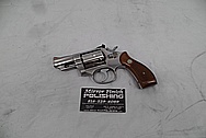 S&W Smith and Wesson Stainless Steel .357 Magnum Revolver BEFORE Chrome-Like Metal Polishing and Buffing Services - Steel Polishing - Gun Polishing