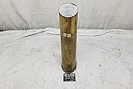 Brass Howitzer Shell BEFORE Chrome-Like Metal Polishing and Buffing Services - Brass Polishing Services