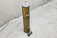 Brass Howitzer Shell BEFORE Chrome-Like Metal Polishing and Buffing Services - Brass Polishing Services