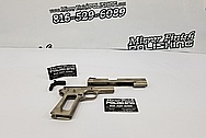 Stainless Steel Slide Action Gun Parts BEFORE Chrome-Like Metal Polishing - Stainless Steel Polishing