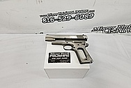 Colt MKIV Semi-Auto Steel Handgun BEFORE Chrome-Like Metal Polishing and Buffing Services / Restoration Services - Steel Polishing 