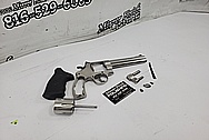 Smith & Wesson 629 Classic 44 Magnum Stainless Steel Gun BEFORE Chrome-Like Metal Polishing - Stainless Steel Polishing Services - Gun Polishing 