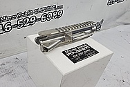 Aluminum AR-15 Upper and Lower Receiver BEFORE Chrome-Like Metal Polishing and Buffing Services - Aluminum Polishing Services - Gun Polishing 