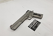 Kimber 1911 Stainless Steel Gun BEFORE Chrome-Like Metal Polishing and Buffing Services / Restoration Services - Stainless Steel Polishing - Gun Polishing 