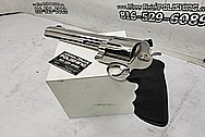 Smith and Wesson S&W 500 Magnum Revolver Gun BEFORE Chrome-Like Metal Polishing and Buffing Services - Stainless Steel Polishing - Gun Polishing