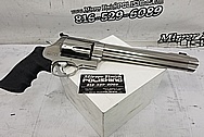 Smith and Wesson S&W 500 Magnum Revolver Gun BEFORE Chrome-Like Metal Polishing and Buffing Services - Stainless Steel Polishing - Gun Polishing