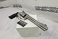 Smith and Wesson S&W 500 Magnum Revolver Gun BEFORE Chrome-Like Metal Polishing and Buffing Services - Stainless Steel Polishing - Gun Polishing