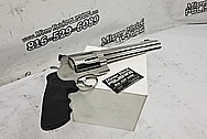 Smith and Wesson S&W 500 Magnum Revolver Gun BEFORE Chrome-Like Metal Polishing and Buffing Services - Stainless Steel Polishing - Gun Polishing