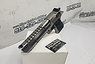 Desert Eagle 50 Caliber Stainless Steel Semi - Auto Gun / Pistol BEFORE Chrome-Like Metal Polishing and Buffing Services - Stainless Steel Polishing - Gun Polishing - Custom Gold Look Coating - Titanium Nitride Coating