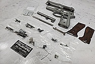 Beretta 92FS 9mm Auto Stainless Steel Gun Project BEFORE Chrome-Like Metal Polishing and Buffing Services / Restoration Services - Stainless Steel Polishing - Gun Polishing 