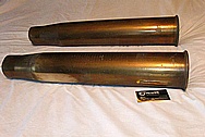 Brass 105MM Howitzer Shell BEFORE Chrome-Like Metal Polishing and Buffing Services / Restoration Services