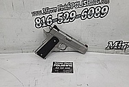 Kimber .45 1911 Auto Stainless Steel Gun Project BEFORE Chrome-Like Metal Polishing and Buffing Services / Restoration Services - Stainless Steel Polishing - Gun Polishing 