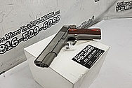 Stainless Steel Colt Government .45 Semi Automatic Gun / Pistol BEFORE Chrome-Like Metal Polishing and Buffing Services / Restoration Services - Aluminum Polishing