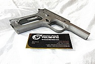 Stainless Steel Colt Gold Cup Trophy Gun BEFORE Chrome-Like Metal Polishing and Buffing Services / Restoration Services