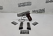 Sig Sauer P220 ST .45 ACP Stainless Steel Semi - Auto Gun BEFORE Chrome-Like Metal Polishing and Buffing Services / Restoration Services - Stainless Steel Polishing - Gun Parts Polishing