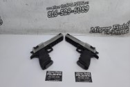 Stainless Steel Twin Magnum Research Desert Eagle 50AE Guns / Pistols BEFORE Chrome-Like Metal Polishing and Buffing Services / Restoration Services - Gun Polishing - Steel Polishing - Pistol Polishing