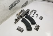 Micro Draco AK-47 Romanian Gun Parts BEFORE Chrome-Like Metal Polishing and Buffing Services / Restoration Services - Stainless Steel Polishing Services - Hubcap Polishing Service