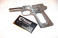Colt Government Model Stainless Steel Gun / Pistol BEFORE Chrome-Like Metal Polishing and Buffing Services / Restoration Services