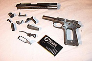 Colt Government Model Stainless Steel Gun / Pistol BEFORE Chrome-Like Metal Polishing and Buffing Services / Restoration Services