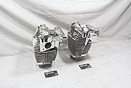 Harley Davidson Motorcycle S&S Engine Cylinders and Cylinder Heads AFTER Chrome-Like Metal Polishing and Buffing Services / Resoration Services 