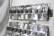 Mondello V8 Engine Aluminum Cylinder Heads AFTER Chrome-Like Metal Polishing and Buffing Services / Resoration Services