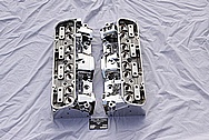 Edelbrock Chevy V8 Aluminum Cylinder Head AFTER Chrome-Like Metal Polishing and Buffing Services