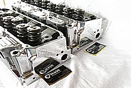 Brodix Aluminum Engine Cylinder Heads AFTER Chrome-Like Metal Polishing and Buffing Services / Resoration Services