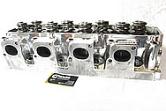 Brodix Aluminum Engine Cylinder Heads AFTER Chrome-Like Metal Polishing and Buffing Services / Resoration Services