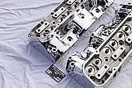 Edelbrock Chevy V8 Aluminum Cylinder Head AFTER Chrome-Like Metal Polishing and Buffing Services