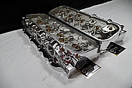 Edelbrock Aluminum Cylinder Heads AFTER Chrome-Like Metal Polishing and Buffing Services / Restoration Services 