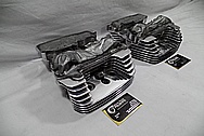 Motorcycle Aluminum Cylinder Heads AFTER Chrome-Like Metal Polishing and Buffing Services / Restoration Services 