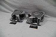 Motorcycle Aluminum Cylinder Heads AFTER Chrome-Like Metal Polishing and Buffing Services / Restoration Services 