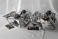 Motorcycle Aluminum Cylinder Heads AFTER Chrome-Like Metal Polishing and Buffing Services / Restoration Services 