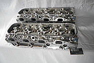 Edelbroat Performer Aluminum Cylinder Heads AFTER Chrome-Like Metal Polishing and Buffing Services / Restoration Services 