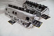 Aluminum V8 Cylinder Heads AFTER Chrome-Like Metal Polishing and Buffing Services / Restoration Services 