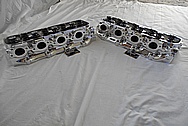 Brodix Aluminum V8 Racing Cylinder Heads AFTER Chrome-Like Metal Polishing and Buffing Services / Restoration Services 