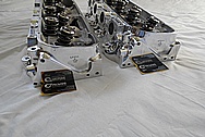 Brodix Aluminum V8 Racing Cylinder Heads AFTER Chrome-Like Metal Polishing and Buffing Services / Restoration Services 