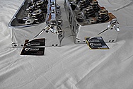 Brodix Aluminum V8 Racing Cylinder Heads AFTER Chrome-Like Metal Polishing and Buffing Services / Restoration Services 