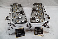 Aluminum V8 Cylinder Heads AFTER Chrome-Like Metal Polishing and Buffing Services / Restoration Services 