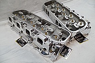 Aluminum V8 Cylinder Heads AFTER Chrome-Like Metal Polishing and Buffing Services / Restoration Services 