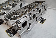 Aluminum V8 Cylinder Heads AFTER Chrome-Like Metal Polishing and Buffing Services / Restoration Services 